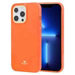 GOOSPERY JELLY TPU Fluorescence Shockproof and Scratch Case For iPhone 13 Pro(Orange)