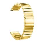 18mm For Samsung Smart Watch One-bead Steel Watch Band(Gold)