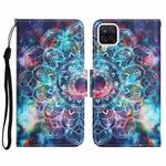 For Samsung Galaxy A22 Painted Pattern Horizontal Flip Leather Case with Holder & Card Slot & Wallet(Starry Mandala)
