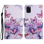 For Samsung Galaxy A31 Painted Pattern Horizontal Flip Leather Case with Holder & Card Slot & Wallet(Bright Butterfly)