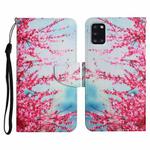 For Samsung Galaxy A31 Painted Pattern Horizontal Flip Leather Case with Holder & Card Slot & Wallet(Red Cherry Blossoms)