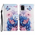 For Samsung Galaxy A31 Painted Pattern Horizontal Flip Leather Case with Holder & Card Slot & Wallet(Purple Butterfly)