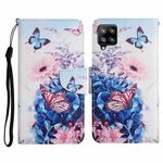 For Samsung Galaxy A42 5G Painted Pattern Horizontal Flip Leather Case with Holder & Card Slot & Wallet(Purple Butterfly)