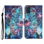 For Samsung Galaxy A51 Painted Pattern Horizontal Flip Leather Case with Holder & Card Slot & Wallet(Starry Mandala)