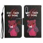 For Samsung Galaxy A70 Painted Pattern Horizontal Flip Leather Case with Holder & Card Slot & Wallet(Red Bear)