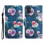 For Samsung Galaxy A71 Painted Pattern Horizontal Flip Leather Case with Holder & Card Slot & Wallet(Fluorescent Rose)