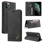 Skin Feel Anti-theft Brush Horizontal Flip Leather Case with Holder & Card Slots & Wallet For iPhone 11 Pro Max(Black)