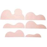 6 in 1 Irregular Cardboard Paper Cut Geometry Photography Props Background Board(Light Pink)