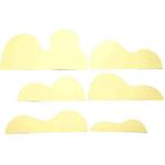 6 in 1 Irregular Cardboard Paper Cut Geometry Photography Props Background Board(Light Yellow)
