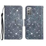 For Samsung Galaxy Note20 Painted Pattern Horizontal Flip Leather Case with Holder & Card Slot & Wallet(Gypsophila)