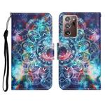 For Samsung Galaxy Note20 Ultra Painted Pattern Horizontal Flip Leather Case with Holder & Card Slot & Wallet(Starry Mandala)