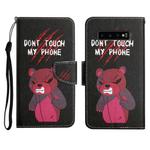 For Samsung Galaxy S10+ Painted Pattern Horizontal Flip Leather Case with Holder & Card Slot & Wallet(Red Bear)