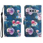 For Samsung Galaxy S10e Painted Pattern Horizontal Flip Leather Case with Holder & Card Slot & Wallet(Fluorescent Rose)