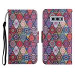 For Samsung Galaxy S10e Painted Pattern Horizontal Flip Leather Case with Holder & Card Slot & Wallet(Rhombus Kaleidoscope)