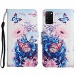 For Samsung Galaxy S20+ Painted Pattern Horizontal Flip Leather Case with Holder & Card Slot & Wallet(Purple Butterfly)