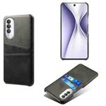 For Honor X20 SE Calf Texture PC + PU Leather Back Cover Shockproof Case with Dual Card Slots(Black)