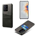 For Xiaomi Mi Mix 4 5G Calf Texture PC + PU Leather Back Cover Shockproof Case with Dual Card Slots(Black)