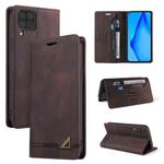 For Huawei P40 Lite Skin Feel Anti-theft Brush Horizontal Flip Leather Case with Holder & Card Slots & Wallet(Brown)