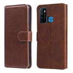 For Infinix Hot 9 Classic Calf Texture PU + TPU Horizontal Flip Leather Case with Holder & Card Slots & Wallet(Brown)