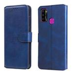 For Infinix Hot 9 Play Classic Calf Texture PU + TPU Horizontal Flip Leather Case with Holder & Card Slots & Wallet(Blue)
