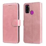 For Infinix Hot 9 Play Classic Calf Texture PU + TPU Horizontal Flip Leather Case with Holder & Card Slots & Wallet(Rose Gold)