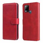 For Infinix Hot 10s Classic Calf Texture PU + TPU Horizontal Flip Leather Case with Holder & Card Slots & Wallet(Red)