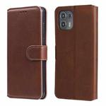 For Motorola Moto Edge 20 Lite Classic Calf Texture PU + TPU Horizontal Flip Leather Case with Holder & Card Slots & Wallet(Brown)