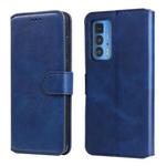 For Motorola Moto Edge 20 Pro Classic Calf Texture PU + TPU Horizontal Flip Leather Case with Holder & Card Slots & Wallet(Blue)