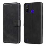 For Tecno Spark 6 Go Classic Calf Texture PU + TPU Horizontal Flip Leather Case with Holder & Card Slots & Wallet(Black)