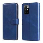 For Xiaomi Redmi 10 Classic Calf Texture PU + TPU Horizontal Flip Leather Case with Holder & Card Slots & Wallet(Blue)