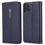 For iPhone 11 Pro GEBEI PU+TPU Horizontal Flip Protective Case with Holder & Card Slots(Blue)