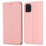 For iPhone 11 Pro Max GEBEI PU+TPU Horizontal Flip Protective Case with Holder & Card Slots(Rose Gold)