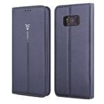 For Galaxy S8 GEBEI PU+TPU Horizontal Flip Protective Case with Holder & Card Slots(Blue)