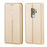 For Galaxy S9 GEBEI PU+TPU Horizontal Flip Protective Case with Holder & Card Slots(Gold)