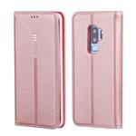 For Galaxy S9 GEBEI PU+TPU Horizontal Flip Protective Case with Holder & Card Slots(Rose Gold)