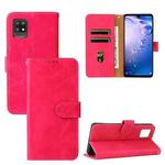 For Sharp Air Zero6 Solid Color Skin Feel Magnetic Buckle Horizontal Flip Calf Texture PU Leather Case with Holder & Card Slots & Wallet(Rose Red)