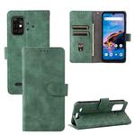 For UMIDIGI Bison Pro Solid Color Skin Feel Magnetic Buckle Horizontal Flip Calf Texture PU Leather Case with Holder & Card Slots & Wallet(Green)