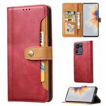 For Xiaomi Mi Mix 4 Calf Texture Double Fold Clasp Horizontal Flip Leather Case with Photo Frame & Holder & Card Slots & Wallet(Red)