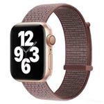 Hook and Loop Fastener Dual Section Watch Band For Apple Watch Series 8&7 41mm / SE 2&6&SE&5&4 40mm / 3&2&1 38mm(Smoky Purple)