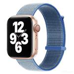 Hook and Loop Fastener Dual Section Watch Band For Apple Watch Ultra 49mm&Watch Ultra 2 49mm / Series 9&8&7 45mm / SE 3&SE 2&6&SE&5&4 44mm / 3&2&1 42mm(Lake Blue)