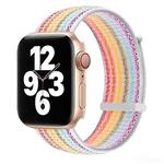 Hook and Loop Fastener Dual Section Watch Band For Apple Watch Ultra 49mm&Watch Ultra 2 49mm / Series 9&8&7 45mm / SE 3&SE 2&6&SE&5&4 44mm / 3&2&1 42mm(Seven Colorful)