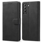 For Samsung Galaxy S21+ 5G Frosted Anti-theft Brush Horizontal Flip Leather Case with Holder & Card Slots & Wallet(Black)