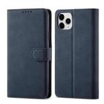 Frosted Anti-theft Brush Horizontal Flip Leather Case with Holder & Card Slots & Wallet For iPhone 11 Pro Max(Dark Blue)