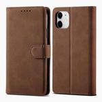 Frosted Anti-theft Brush Horizontal Flip Leather Case with Holder & Card Slots & Wallet For iPhone 11(Coffee)