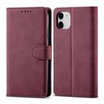 Frosted Anti-theft Brush Horizontal Flip Leather Case with Holder & Card Slots & Wallet For iPhone 11(Wine Red)