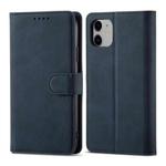 Frosted Anti-theft Brush Horizontal Flip Leather Case with Holder & Card Slots & Wallet For iPhone 11(Dark Blue)