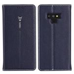 For Galaxy Note 9 GEBEI PU+TPU Horizontal Flip Protective Case with Holder & Card Slots(Blue)