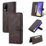 For vivo V21e 4G / Y73 2021 AZNS Dream II Skin Feel PU+TPU Horizontal Flip Leather Case with Holder & Card Slots & Wallet(Coffee)