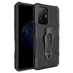 For Xiaomi Mi 11T / 11T Pro Armor Warrior Shockproof PC + TPU Protective Case(Black)