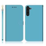 For Galaxy Note 10 Imitated Mirror Surface Horizontal Flip Leather Case with Holder & Card Slots & Wallet & Lanyard(Blue)